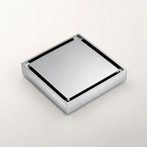 [RG8041] Desague Cuadrado Ducha Inox Brillo RG8041