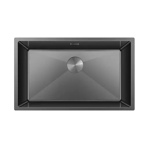 [RGPC-7444-BK] Lavaplatos Simple 74x44 cm Acero Inoxidable Nano Black