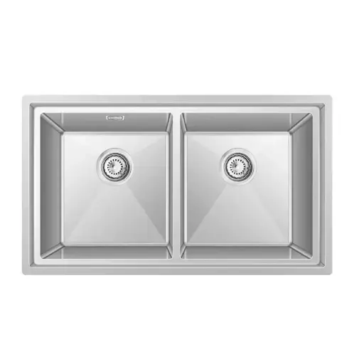 [RGPC-7746-INOX] Lavaplatos Doble 77x46 cm Acero Inoxidable