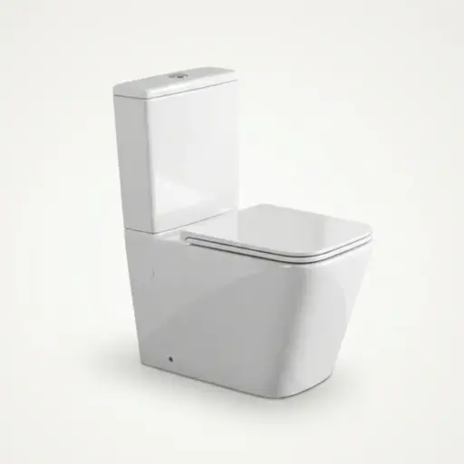 [RGS-1000] Sanitario Two piece Slim Style Blanco Brillo
